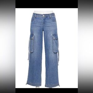 NWOT Ultra cozy cargo jeans